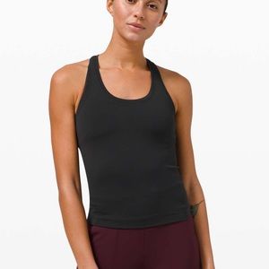 Black Lululemon racer back tank